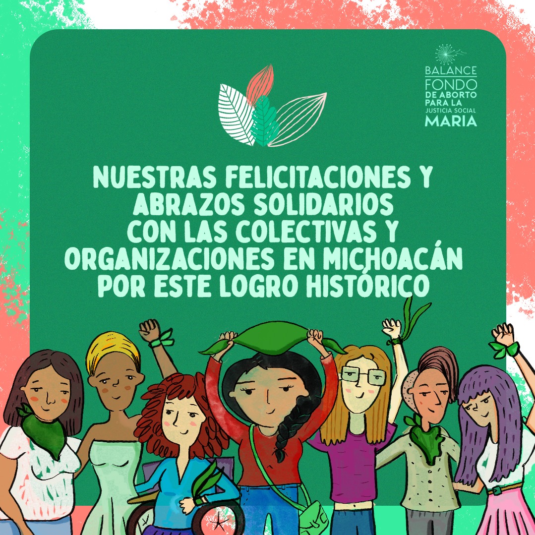 ¡Michoacán se pinta de verde! ✨ <a href="/CongresoMich/">Congreso del Estado de Michoacán</a> votó a favor de las mujeres y personas gestantes, ¡arriba la despenalización del aborto hasta la semana 12.6!, ¡arriba nuestra autonomía! 💚 #AbortoLegalMichoacán