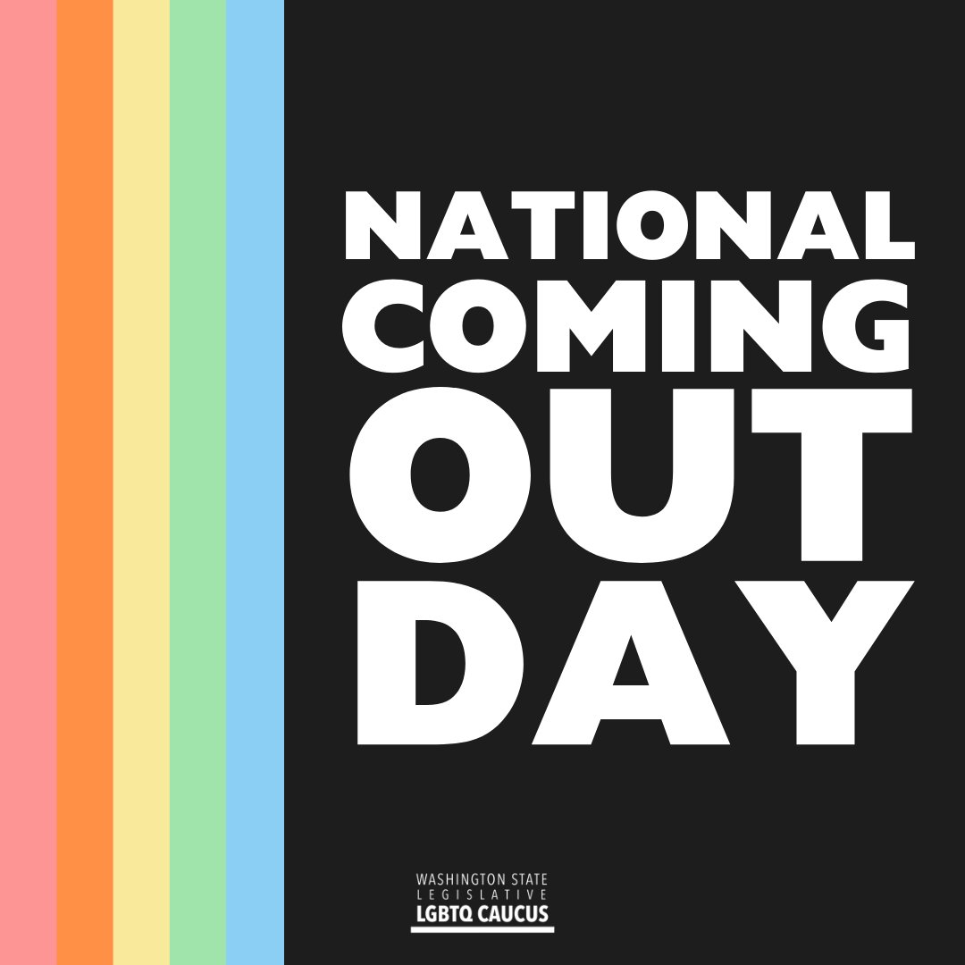 Happy National Coming Out Day! Whether you're out or on your own journey, we celebrate you and stand with our LGBTQ+ community today and always. 🏳️‍🌈