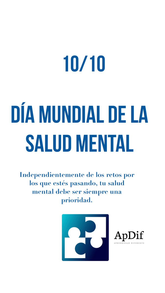 #SaludMental #MentalHealth #MentalHealthAwareness #MentalHealthDay  #DiaDeLaSaludMental