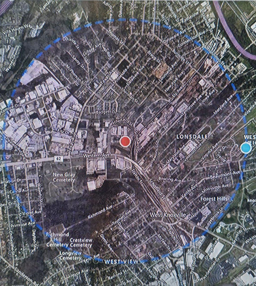 Due to the ongoing investigation into the suspected explosives on Mynderse Avenue, we are urging residents to evacuate from inside the pictured zone. A public safety message has been sent through the Integrated Public Alert and Warning System to people inside the impacted area.