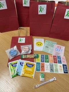 MidOpmh's tweet photo. On World Mental Health Day Our wonderful inpatient wards were spoilt with a goodie bag to be mindful with, cake, scones &amp; fruit and told to take time to eat, talk, love and laugh - these guys really are the best #Beechwood #Elmwood 

Love from your amazing matron &amp; your HoN! 🥰❤️ https://t.co/a29LRRr8O5
