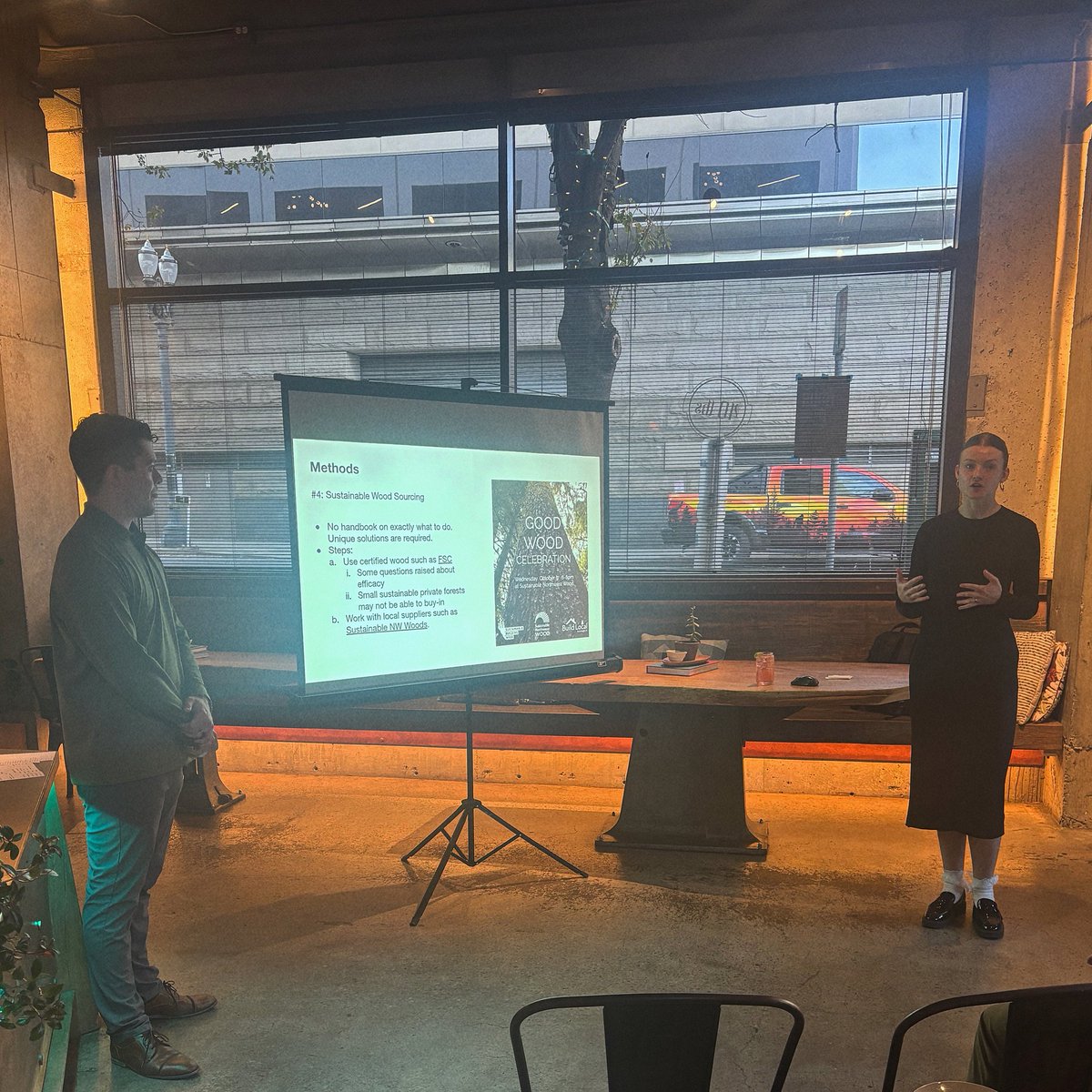 Thank you to those who came out to support PCS's Brad Taylor and Annabel Shephard as they presented on sustainable design practices at this Sustainable Building Week event on Monday! We had great engagement! Kudos, Brad and Annabel! 👏