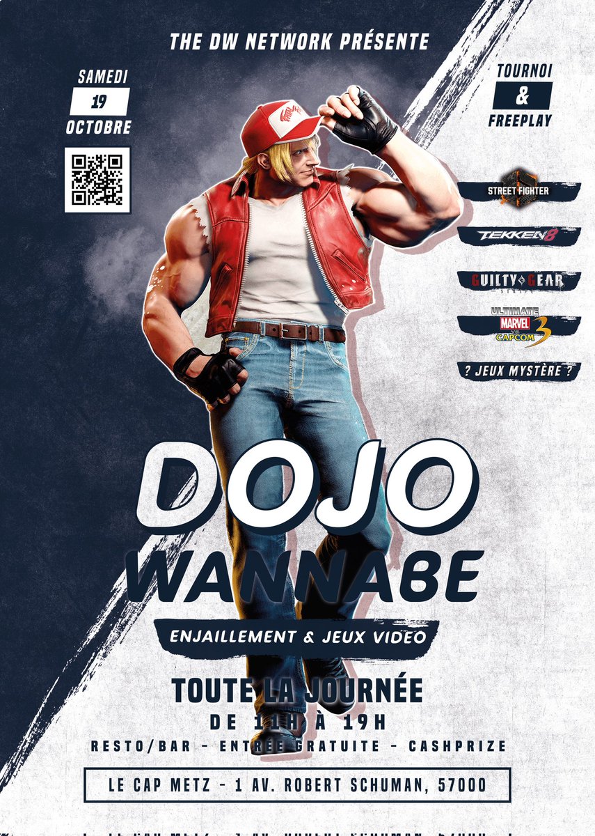 Niiii Beogo, Laafi bala ! Ce 19 Octobre la famille, c'est DOJO WANNABE MONTHLY EDITION MASTER SYSTEM ALPHA PLUS DELUXE REMIX !!!

Et cette fois-ci, c'est à METZ que ça se passe chez Le Cap !!! 12 Minutes de la gare, locaux aussi neuf que Terry !

Enjaillement et Jeu vidéo