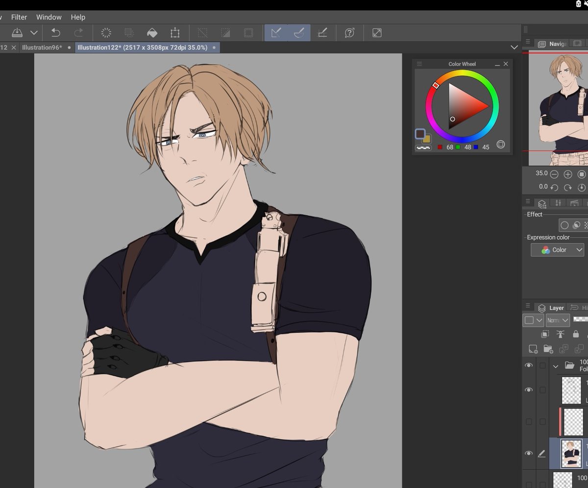 Kuromiy__'s tweet photo. A sketch with leon kennedy since i'm into RE more #ResidentEvil4 #RE4 #ResidentEvil #leonskennedy https://t.co/bmC0bw0HCj