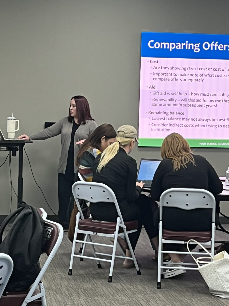 MoASFAP's tweet image. Huge shout out to our colleagues in Springfield for the great financial aid workshop for high school counselors today at Evangel’s new arena! Thanks to Drury, OTC and MOCAN friends for the presentations. Still time to register for other workshops at masfap.org/workshops!
