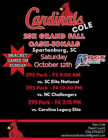 Meredith Casey (@meredithcasey26) on Twitter photo Guest playing this weekend with <a href="/cardinals_cole/">Carolina Cardinals Cole 18U</a> at PGF FALL CASH-IONALS! <a href="/LRSoftball/">Lenoir-Rhyne Softball</a> <a href="/HollarShena/">Shena Hollar</a>
<a href="/AbbeySoftball/">Abbey Softball</a> <a href="/CatamountSB/">Western Carolina Softball</a> <a href="/AppStateSB/">App State Softball</a> Guest playing this weekend with <a href="/cardinals_cole/">Carolina Cardinals Cole 18U</a> at PGF FALL CASH-IONALS! <a href="/LRSoftball/">Lenoir-Rhyne Softball</a> <a href="/HollarShena/">Shena Hollar</a>
<a href="/AbbeySoftball/">Abbey Softball</a> <a href="/CatamountSB/">Western Carolina Softball</a> <a href="/AppStateSB/">App State Softball</a>