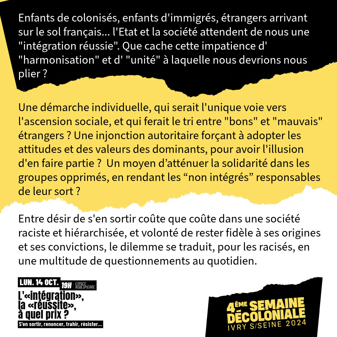 Semaine décoloniale Ivry tweet media