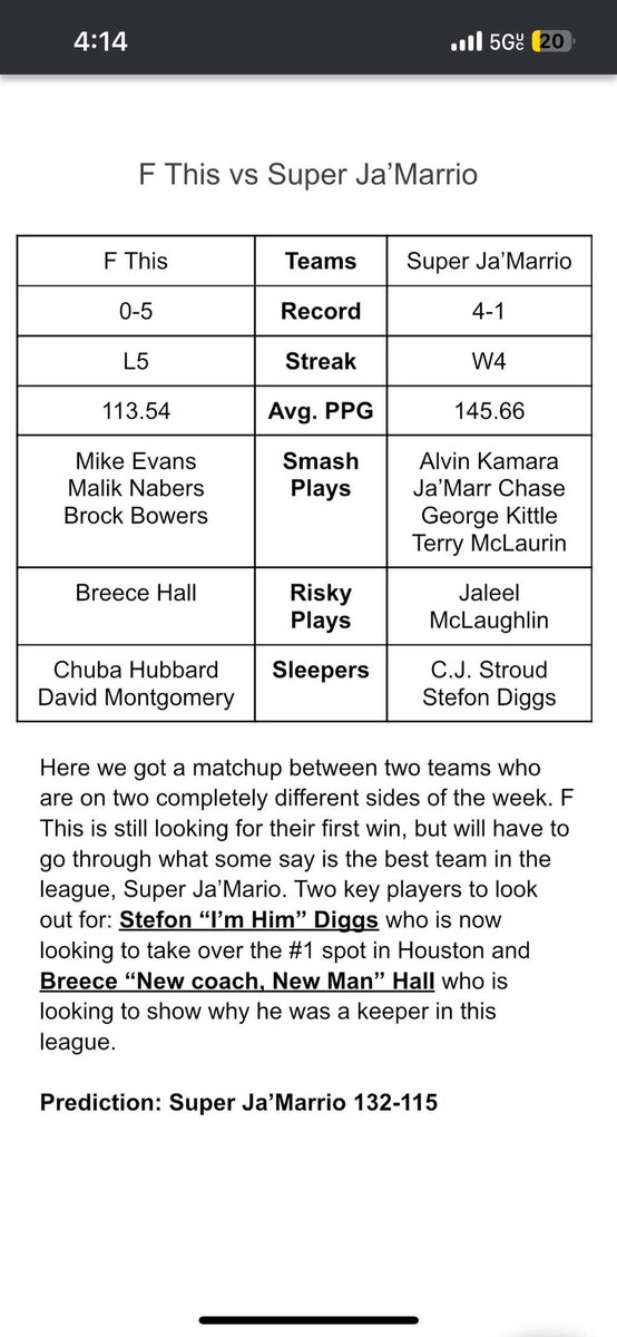 chair28827's tweet photo. Blue Chair Times Week 6 Previews are here. Buckle your seatbelts and grab your popcorn &amp; soda pop - we’ve got teams looking to keep streaks alive, teams looking to take down the big dogs &amp; lots more heading into this action packed week https://t.co/OxuCmesiR1