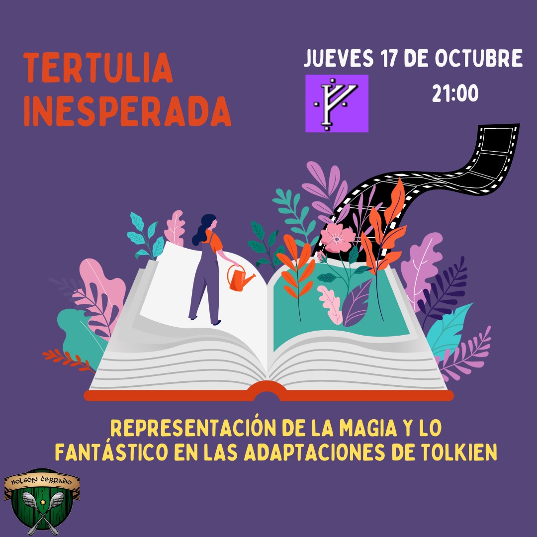 Vuelven las Tertulias Inesperadas de <a href="/SmialBolson/">Smial Bolsón Cerrado</a>. Jueves 17 de octubre a las 21.00 en el canal de twitch de <a href="/SocTolkien/">S.Tolkien Española</a>.