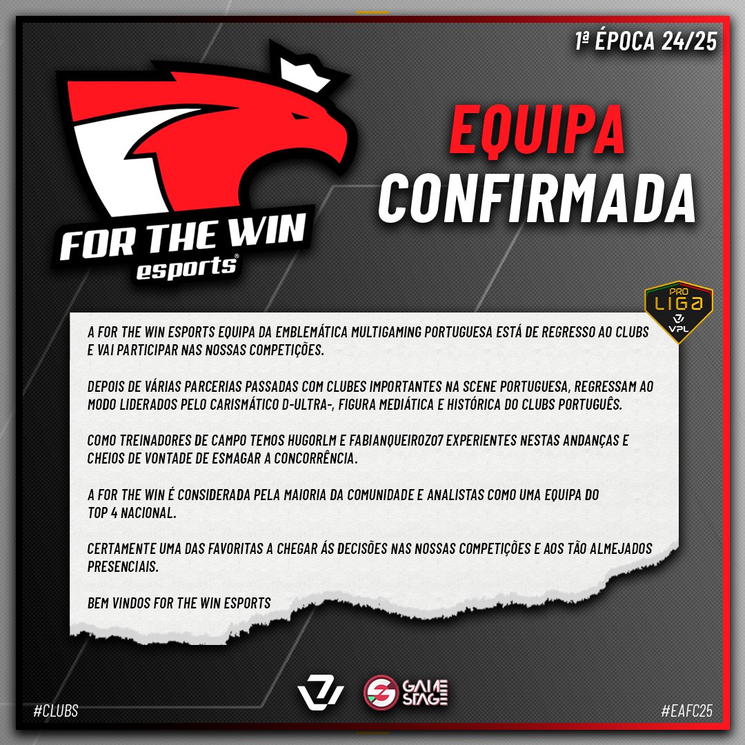 <a href="/ftwesports/">FTW | For The Win Esports</a> <a href="/NERDEsports021/">FTW NERD</a> 

#vplportugal #vplglobal #podcast #eafc25 #proclubs #clubs #esports #gaming #gamer #Gamerlife