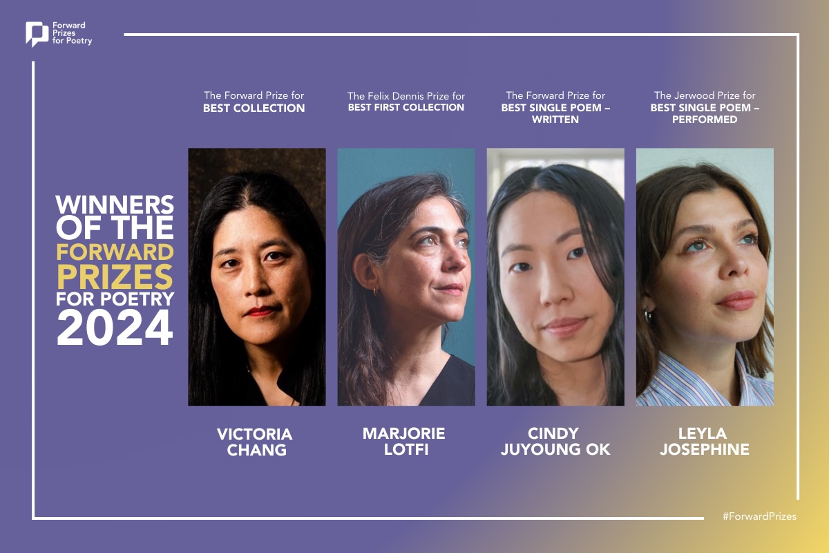 The winners of The Forward Prizes for Poetry 2024!