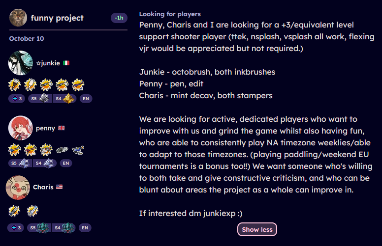 i'm back from my long awaited comp break c: and with a new project !! all info and details in the screenshot. dm me on discord @/junkiexp if interested and as always ❤️ and ♻️ are greatly appreciated <3
@maple5h <a href="/Charis_spl/">Charis 🍉</a>
