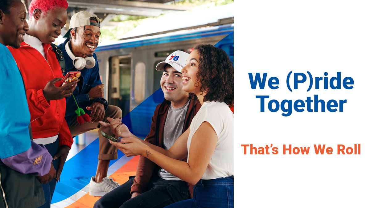 SEPTAPHILLY's tweet photo. No matter who you are or where you’re going - we (p)ride together! Take SEPTA to Philadelphia OURfest: National Coming Out Parade and Festival on Saturday, October 12 and Sunday, October 13! ❤️🧡💛💚💙💜🤍💗💙🤎🖤 #ISEPTAPHILLY #waytogo #NationalComingOutDay #Pride #OURfest https://t.co/odL7I4wwsx