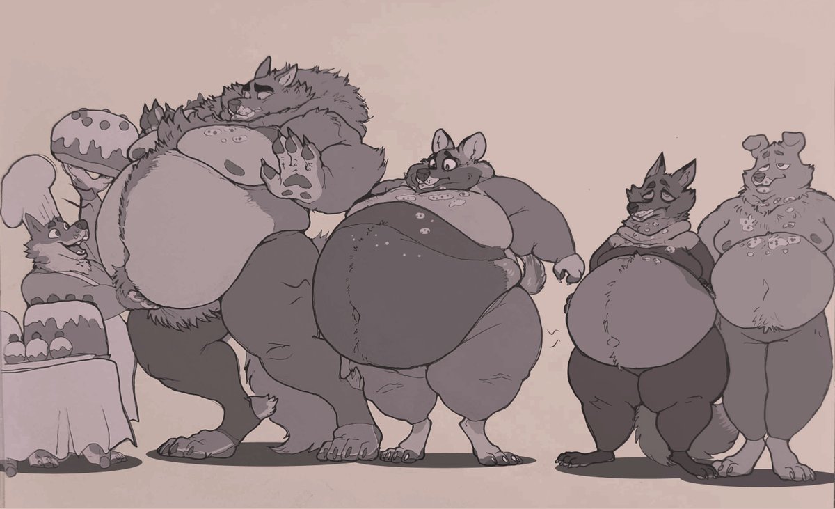 #Octummber Day 10 - Plump
What's the better reward for dealing with Pastry Monster than a big feast!