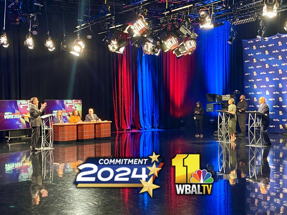 TimTunisonWBAL's tweet photo. Join us for Maryland's U.S. Senate debate, moderated by @chucktodd, tonight at 7:00 on WBAL-TV 11. I'm incredibly proud of the hard work by the @wbaltv11, @marylandpubtv, @nbcwashington &amp; @NBCNews teams! (1/3) https://t.co/YyHpBEJCUw