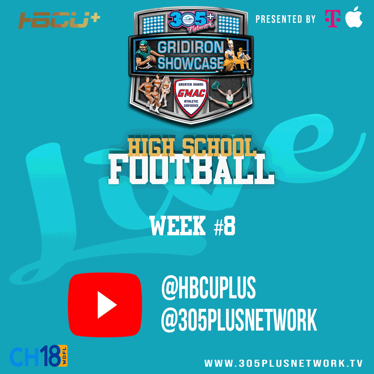 305plusnetwork's tweet photo. π Week #8 Gridiron Showcase Preview is Live! π
Check it out on the website now! π₯
π Read it here: https://t.co/os0qJE2Qf0
By @jaimedia_
Note: Some dates may change as games were rescheduled due to Hurricane Milton. Stay tuned for updates!
#GridironShowcase #Week8Preview https://t.co/cIKFOHwKfR