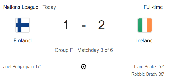 Ireland 🇮🇪 got their first competitive win against someone other than Gibraltar 🇬🇮 since September 2022!