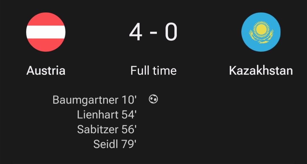 OtherBundesliga's tweet photo. We'll take that!
Austria back to winning ways with a thumping 4-0 win in Linz tonight. #UNL #AUTKAZ https://t.co/MOVhZzjBl4