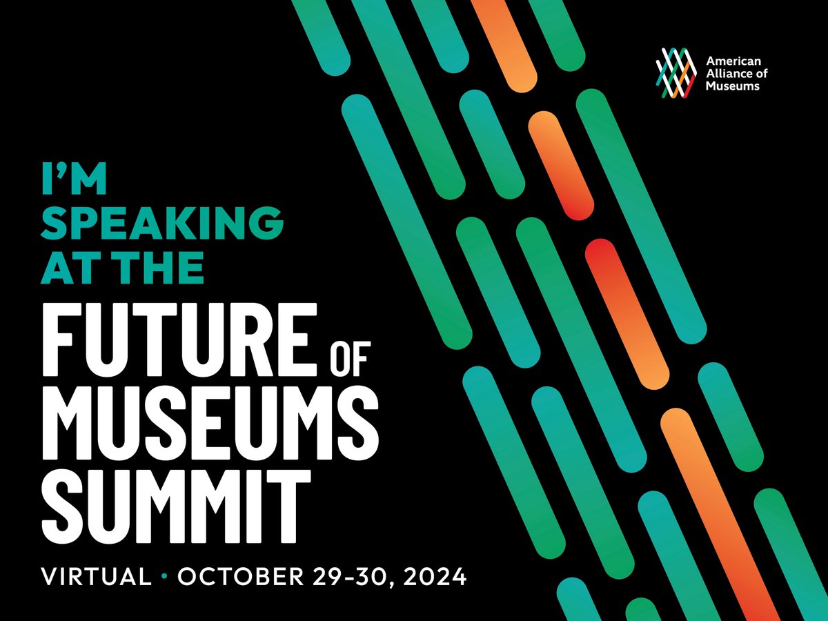 Join me at the virtual Future of Museums Summit October 29-30. I'll be presenting on 2030 Districts on October 30. Learn more about the tracks, sessions, and registration: summit.aam-us.org