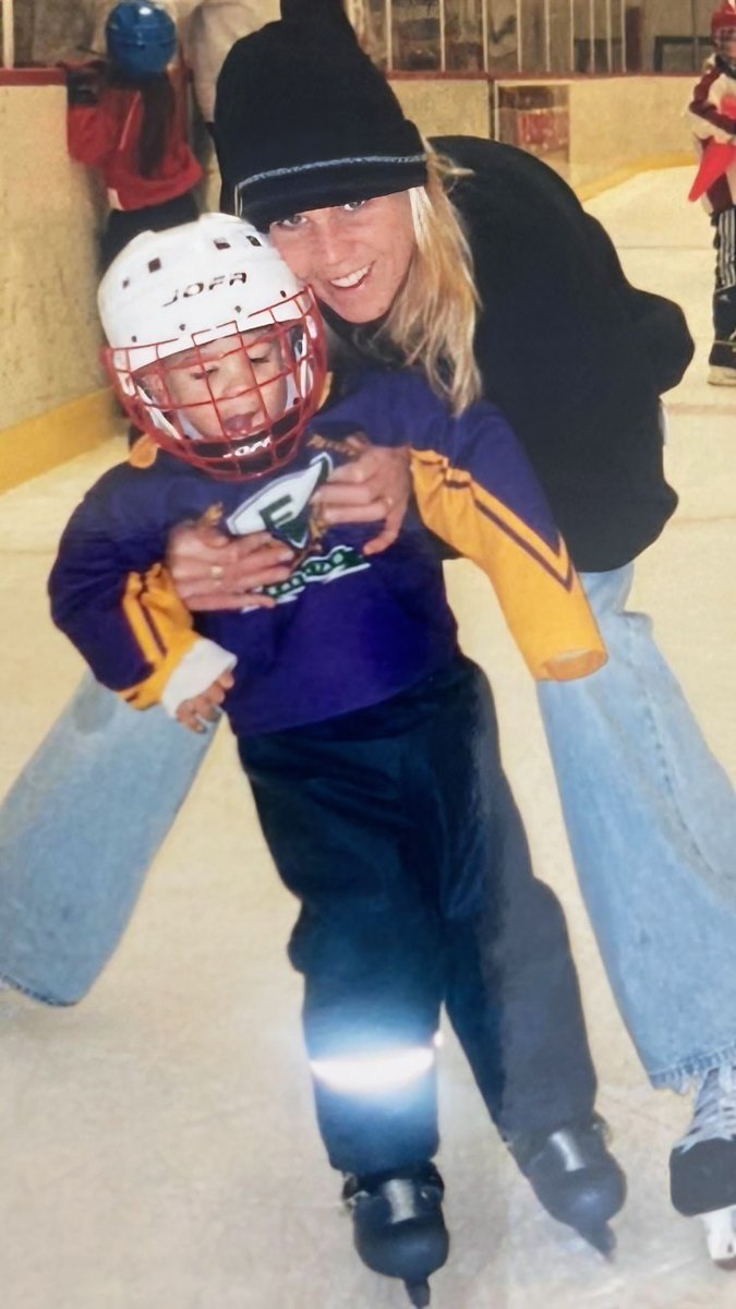 This is Andre Lee, the very first time he ever put on skates and went out on the ice. It was 20 years ago in Karlstad, Sweden.

Tonight, he makes his <a href="/NHL/">NHL</a> debut for the <a href="/LAKings/">LA Kings</a> in Buffalo. 

Congrats to <a href="/Andrelee71/">Andre Lee</a> -- the next chapter is about to begin. 

#GoKingsGo