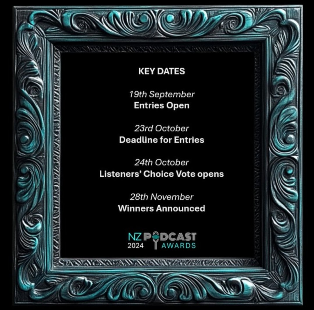Just under two weeks to get your entries in for this year's awards!

We've had a fantastic response so far, so share with your favourite podcasts so they get the recognition they deserve! 😊