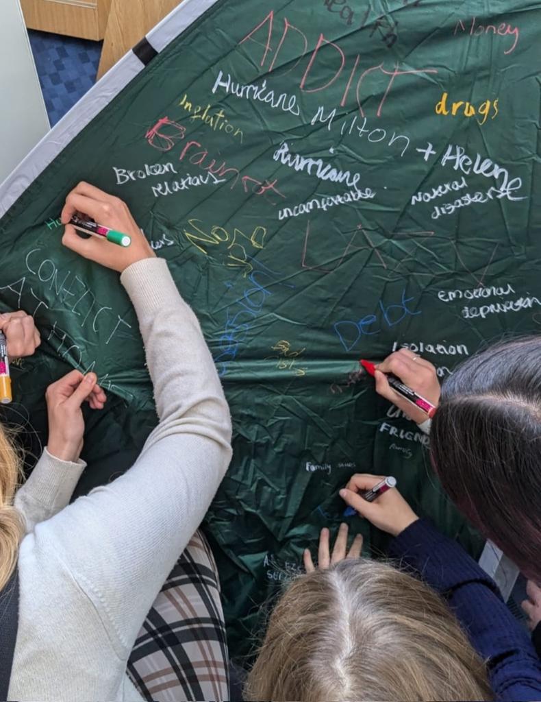 As the only charity dedicated to supporting young adults experiencing homelessness in Guernsey, AfC GYH wanted to spend World Homeless Day hearing their views. 

Thanks to the Islands post-16 settings for welcoming us &amp; the amazing 150+ young adults for shared views.