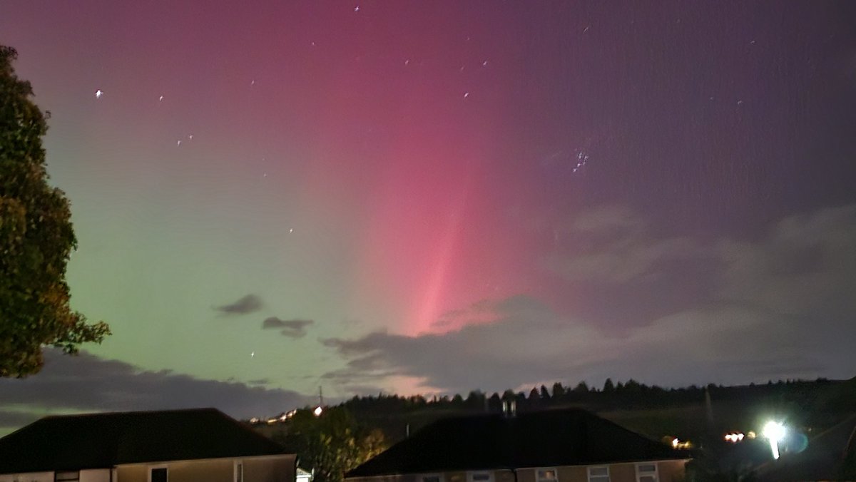 Aurora Borealis over Ebbw Vale