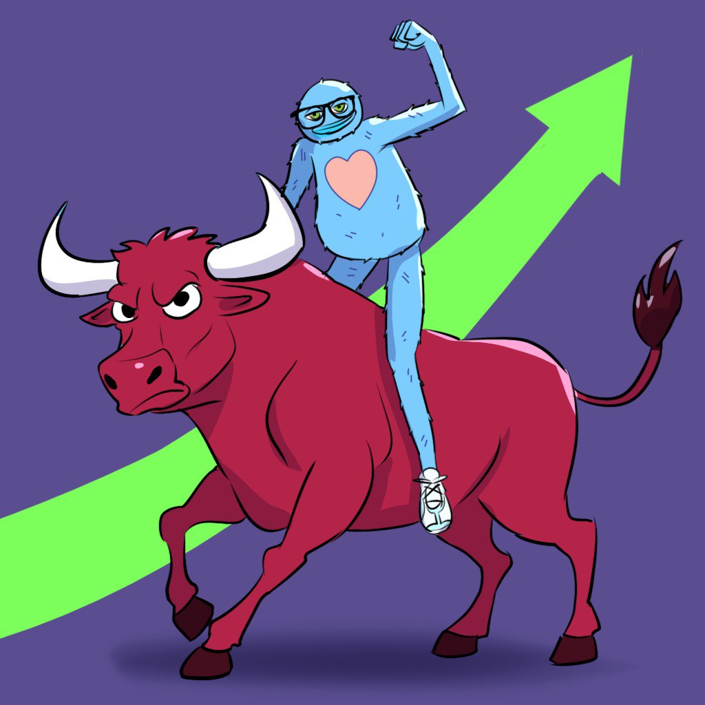 Markets are beginning to turn bullish and so is $FURRY! The OG blue dad from Matt Furie is ready to ride the bull.