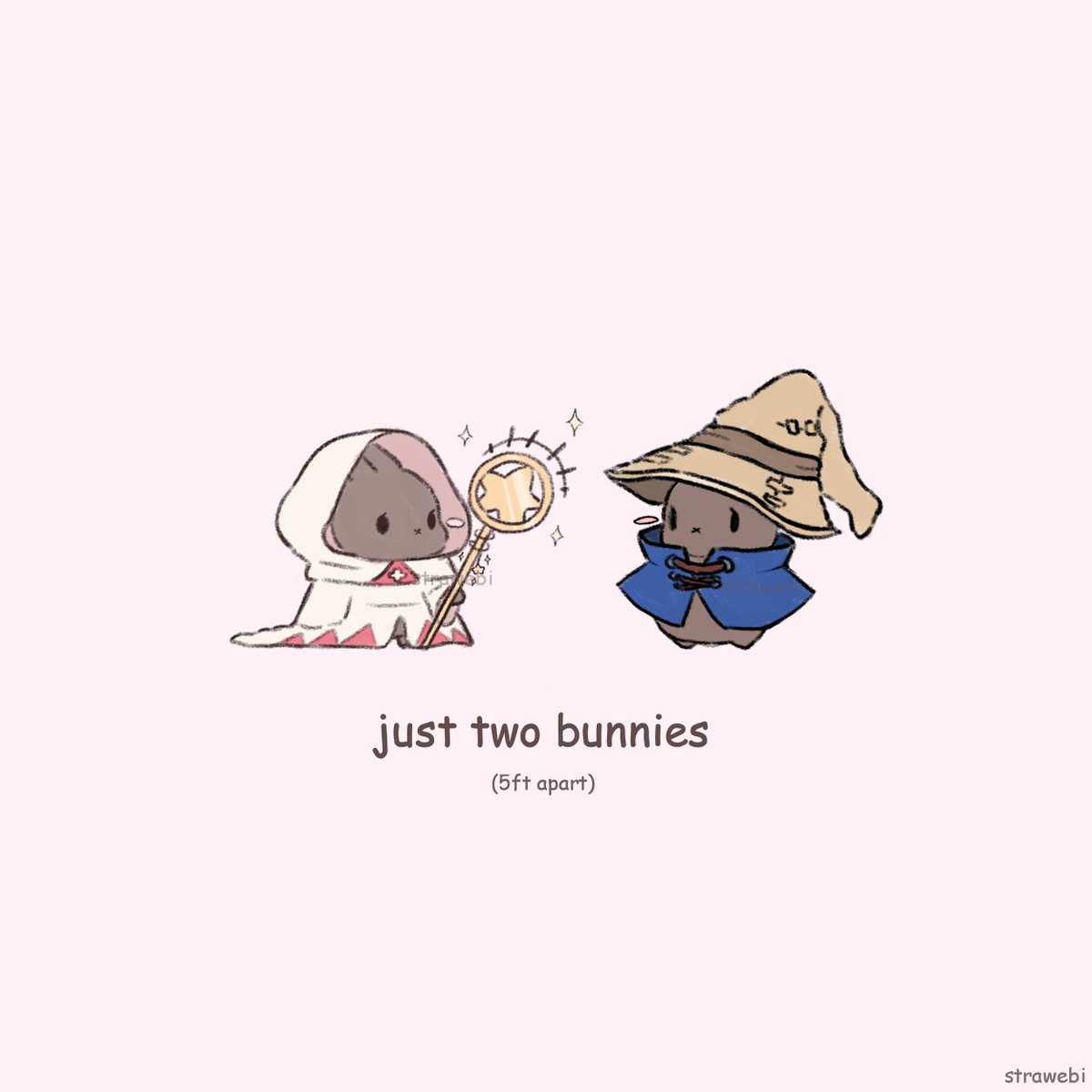 two bunnies