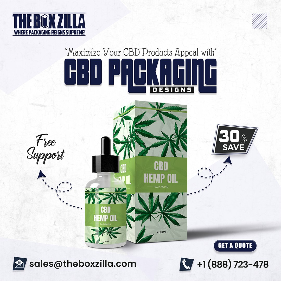 theboxzilla's tweet image. 𝗣𝗿𝗼𝗱𝘂𝗰𝘁𝘀 𝗔𝗽𝗽𝗲𝗮𝗹 𝘄𝗶𝘁𝗵 𝗖𝗕𝗗 𝗣𝗮𝗰𝗸𝗮𝗴𝗶𝗻𝗴 𝗗𝗲𝘀𝗶𝗴𝗻𝘀
Visit For More Info: theboxzilla.com/cbd-boxes/
Email us: sales@theboxzilla.com
call us: +1 (888) 723-478
#CBDpackaging #CBDdesign #productappeal #branding #packagingdesign