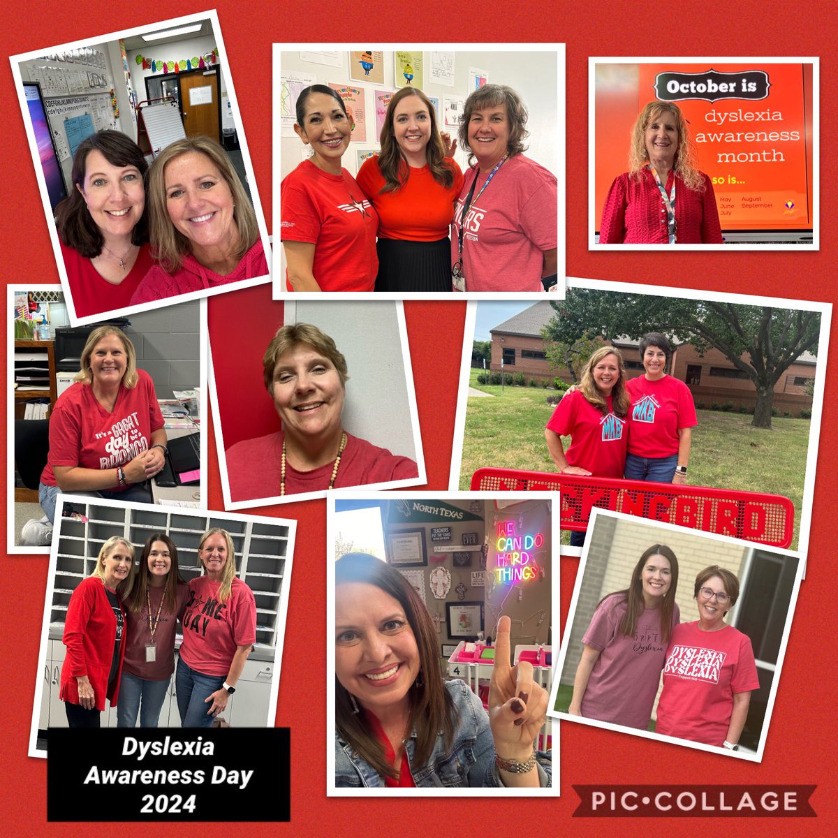 mmassey_MLI's tweet photo. @coppellisd Dyslexia Therapists celebrating Dyslexia Awareness Day! ❤️🖤 #coppellmli https://t.co/hpp550Oj84