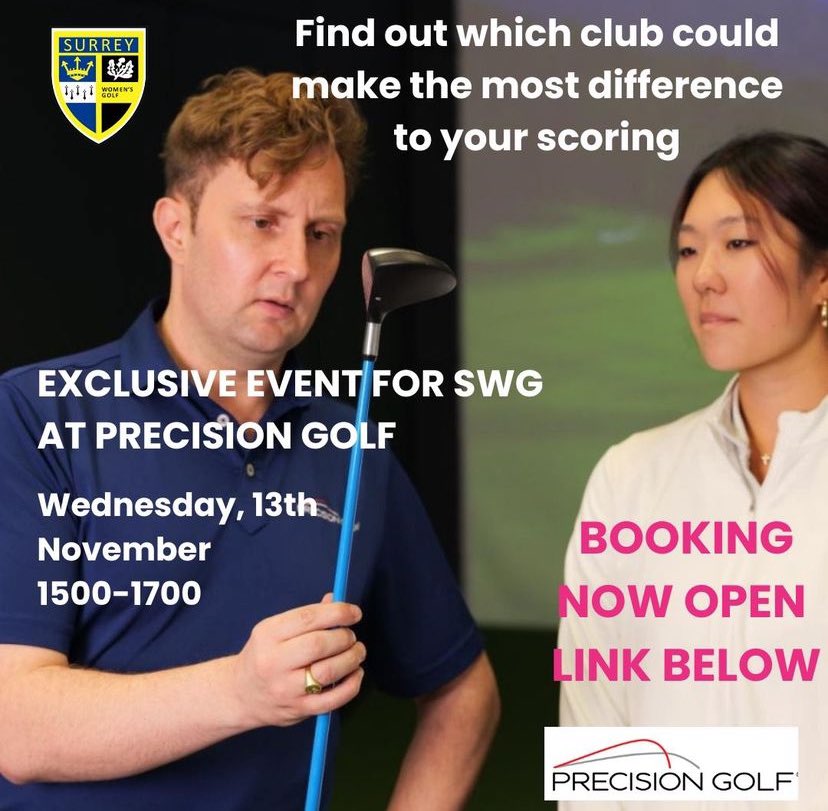 Exclusive session for SWG members at Precision Golf. Book online at 
surreywomensgolf.org/competition2.p…