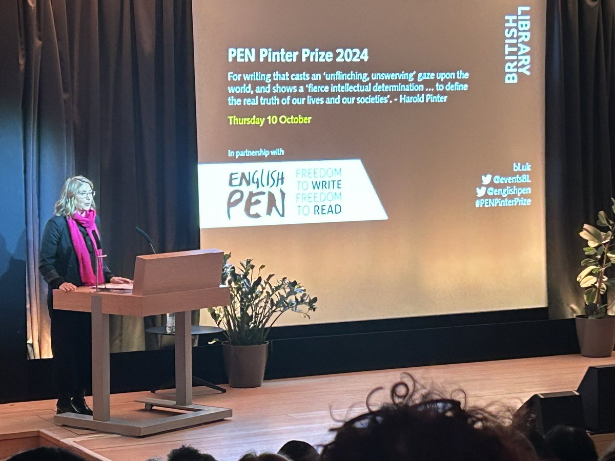Ben Holden (@thatbenholden) on Twitter photo Powerful evening <a href="/eventsBL/">BritishLibraryEvents</a> for <a href="/englishpen/">English PEN</a> #PENPinterPrize, honouring imprisoned Alaa Abd el-Fattah and luminous Arundhati Roy. Momentous speeches also from <a href="/NaomiAKlein/">Naomi Klein</a> and <a href="/Linaattalah/">Lina Attalah #savesheikhjarrah</a> - ‘we are listening Alaa.’ #FreeAlaa Powerful evening <a href="/eventsBL/">BritishLibraryEvents</a> for <a href="/englishpen/">English PEN</a> #PENPinterPrize, honouring imprisoned Alaa Abd el-Fattah and luminous Arundhati Roy. Momentous speeches also from <a href="/NaomiAKlein/">Naomi Klein</a> and <a href="/Linaattalah/">Lina Attalah #savesheikhjarrah</a> - ‘we are listening Alaa.’ #FreeAlaa