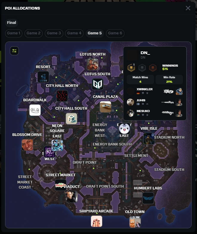 Here's a look at the maps from our 1st #ALGS mode event. Take a look at your neighbours before dropping hot on <a href="/gg_VERSUS/">VERSUS</a> 

#ApexLegends versusgaming.gg