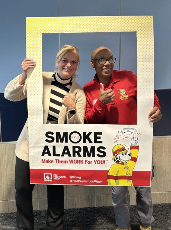 Our team celebrated #FirePreventionWeek with a few selfies! They also shared a few tips to prevent fire:

• Change your clocks, change your batteries (smoke alarm batteries)
• Stay and look while you cook
• Blow out candles when you leave a room or home, or when you go to bed