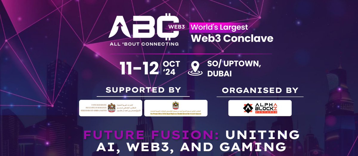 Join us at the #ABCConclave this Friday, October 11, to Saturday, October 12! 🎤 

Our team at Nadmah will be there diving into discussions on the future of #Blockchain and the evolving landscape of #Web3. Don’t miss out on valuable insights and networking opportunities!