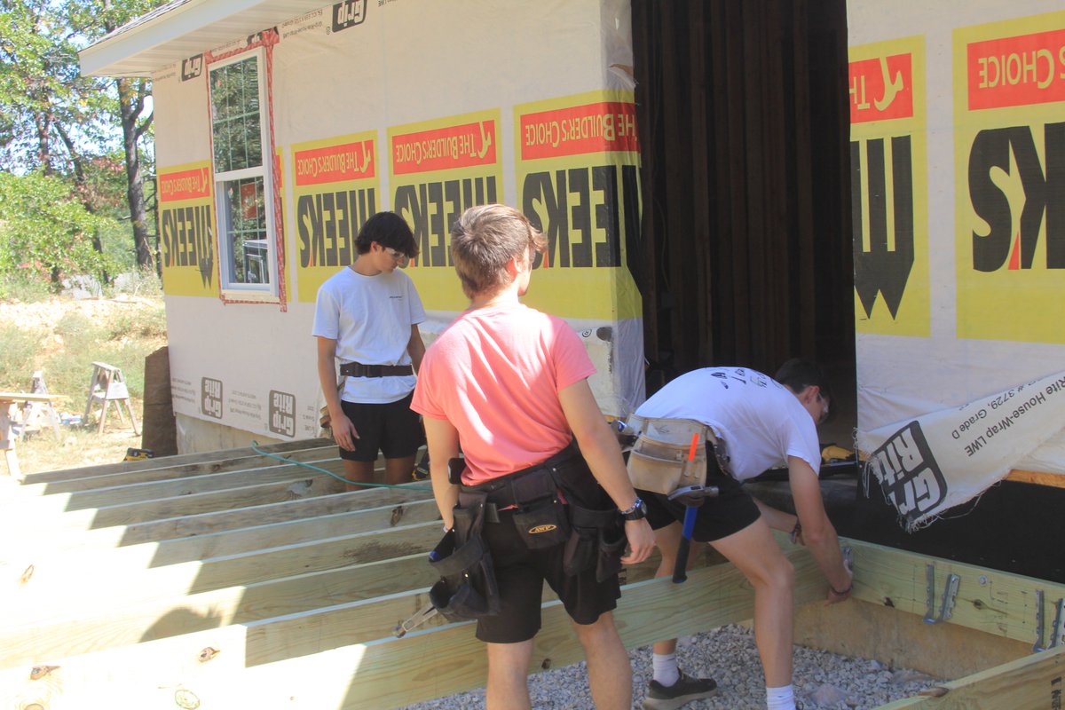 Making some good progress on the deck.  <a href="/TableRockCC/">Table Rock Career Center</a>