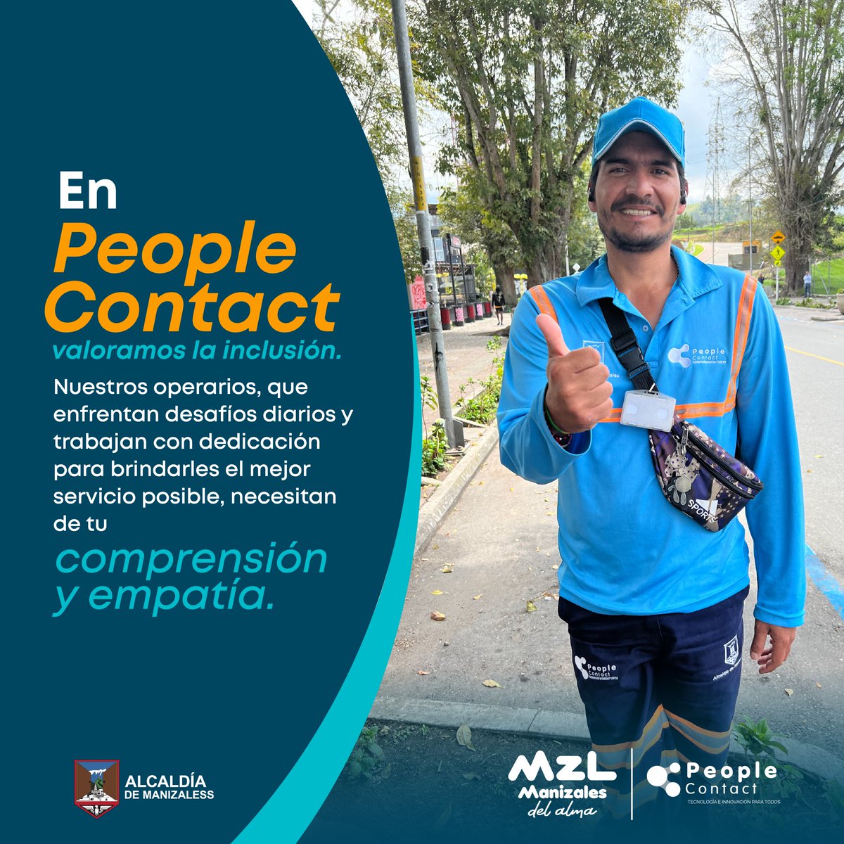 Nuestros operarios se esfuerzan por ofrecer el mejor servicio posible. Ten en cuenta que enfrentan retos diarios y también poseen muchas habilidades. Te agradecemos tu comprensión y empatía hacia su labor.
#Zonasazules