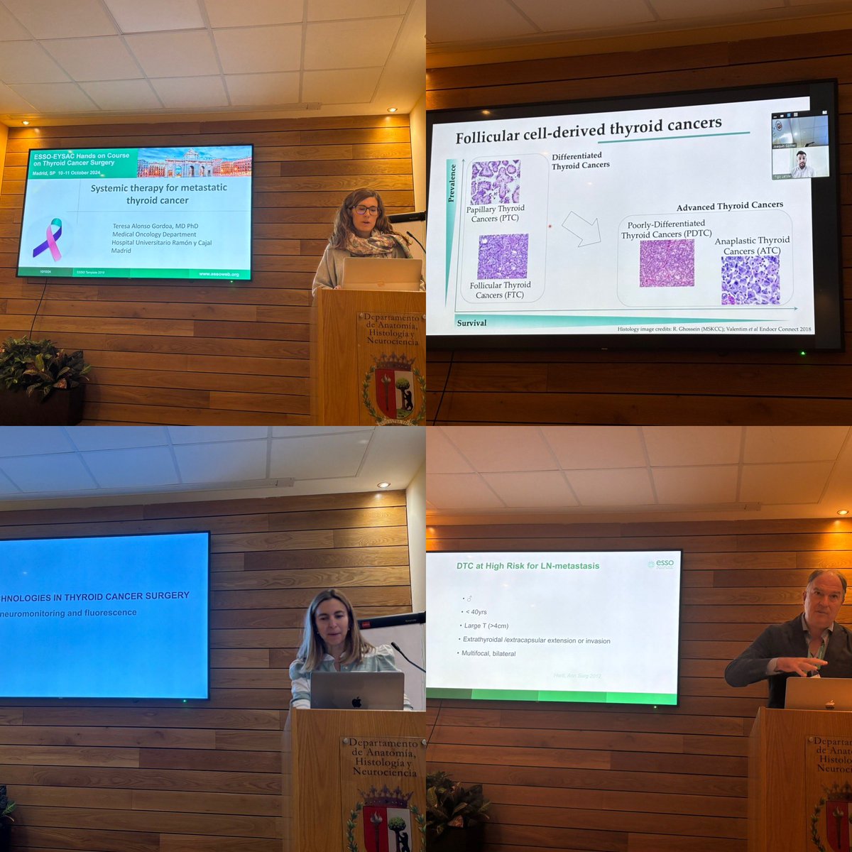 Joaquín GómezRamírez (@joaquin_gom) on Twitter photo First day of the <a href="/ESSOnews/">European Society of Surgical Oncology (ESSO)</a> “Hands on course in the treatment of advance thyroid cancer” finished. High level of international attendance and speakers! <a href="/ly_lorente_poch/">Leyre Lorente Poch</a> <a href="/emercader_md/">Enrique Mercader</a> <a href="/raquel_arranzj/">Raquel Arranz Jimenez</a> <a href="/ElisaYorkMD/">Elisa York</a> <a href="/HULPSurgery/">Cirugía General y Digestiva H.U. La Paz, Madrid</a> <a href="/aecat_es/">AECAT</a> <a href="/T_AlonsoGordoa/">Teresa Alonso Gordoa</a> <a href="/inigo_landa/">Iñigo Landa</a> First day of the <a href="/ESSOnews/">European Society of Surgical Oncology (ESSO)</a> “Hands on course in the treatment of advance thyroid cancer” finished. High level of international attendance and speakers! <a href="/ly_lorente_poch/">Leyre Lorente Poch</a> <a href="/emercader_md/">Enrique Mercader</a> <a href="/raquel_arranzj/">Raquel Arranz Jimenez</a> <a href="/ElisaYorkMD/">Elisa York</a> <a href="/HULPSurgery/">Cirugía General y Digestiva H.U. La Paz, Madrid</a> <a href="/aecat_es/">AECAT</a> <a href="/T_AlonsoGordoa/">Teresa Alonso Gordoa</a> <a href="/inigo_landa/">Iñigo Landa</a>