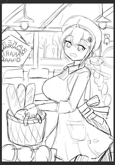 ふいんきだけ描き込んだ 
