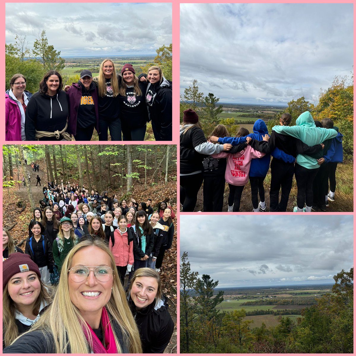 Madi Matte (Benckhuysen) (@madimatte) on Twitter photo Pink Athletics <a href="/StMatthewOCSB/">St. Matthew High School</a> annual field trip to Gatineau Park with 100 girls! The theme was “Wellness is a journey, not a destination” focusing on celebrating our progress to our goals & enjoying that journey🩷✨
——
<a href="/CNyentap/">Christina Nyentap</a> <a href="/JenVerrette/">Jenna Verrette</a> @DKatOttawa <a href="/ErinBerthelot1/">Erin Berthelot (she/her)</a> Pink Athletics <a href="/StMatthewOCSB/">St. Matthew High School</a> annual field trip to Gatineau Park with 100 girls! The theme was “Wellness is a journey, not a destination” focusing on celebrating our progress to our goals & enjoying that journey🩷✨
——
<a href="/CNyentap/">Christina Nyentap</a> <a href="/JenVerrette/">Jenna Verrette</a> @DKatOttawa <a href="/ErinBerthelot1/">Erin Berthelot (she/her)</a>