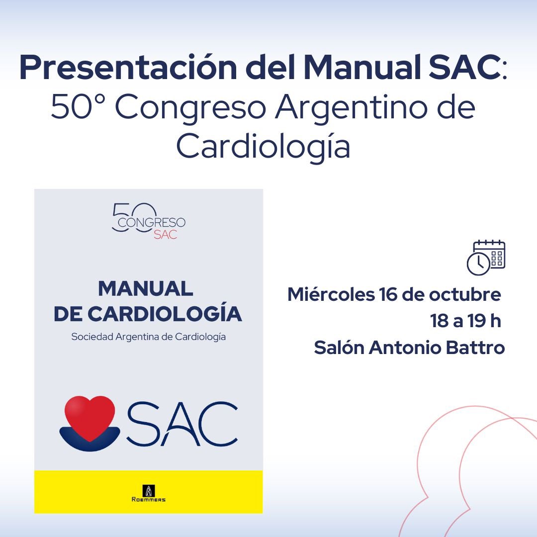 Más de 100 Tecnicos enfermeros y médicos de SAC lo hicieron posible. Tenemos nuestro primer manual de cardiología. No te pierdas su presentación en el congreso SAC 24 <a href="/SAC_54/">Sociedad Argentina de Cardiología</a> <a href="/CarreroCeleste/">Celeste Carrero</a> <a href="/DrPeraltaSPP/">Sebastian P Peralta</a> <a href="/Solano13/">Sebastián Benitez</a>