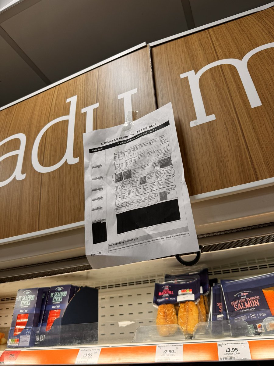 ChristianYoung's tweet photo. @sainsburys telling all the customers they’re poor today! Signage on every cooler in the local!!! https://t.co/fkVvc82S33