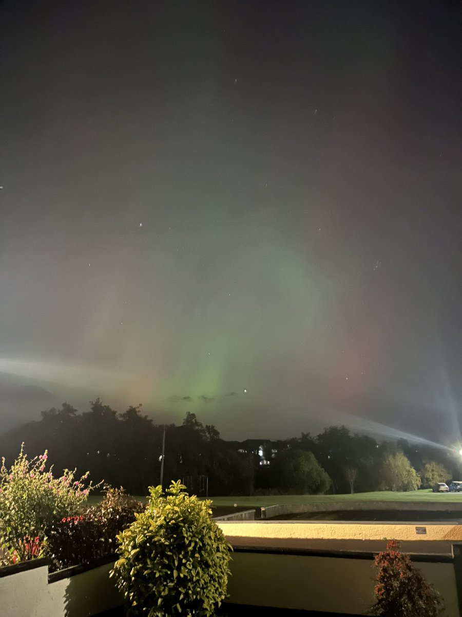 Beautiful sky over Muff tonight. #northernlights #muff #donegal