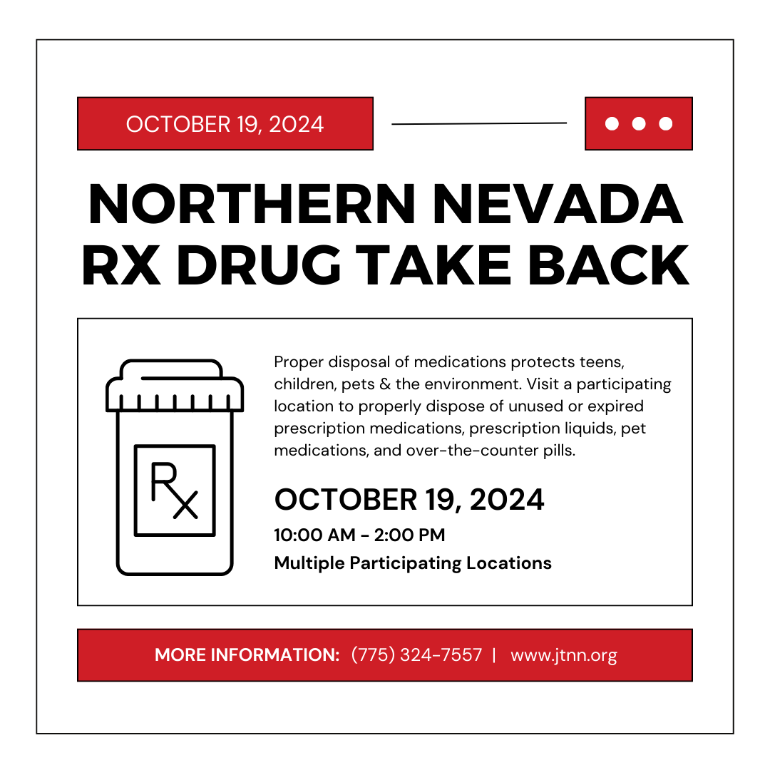 jointogetherNV's tweet photo. Northern Nevada's Rx Drug Take Back Event is on October 19, 2024!
View Drop Off Locations: https://t.co/4J54u7JKtG
#RXTakeBack #NationalRxTakeback #DEATakeBack #jtnn https://t.co/NUfgmVwigp