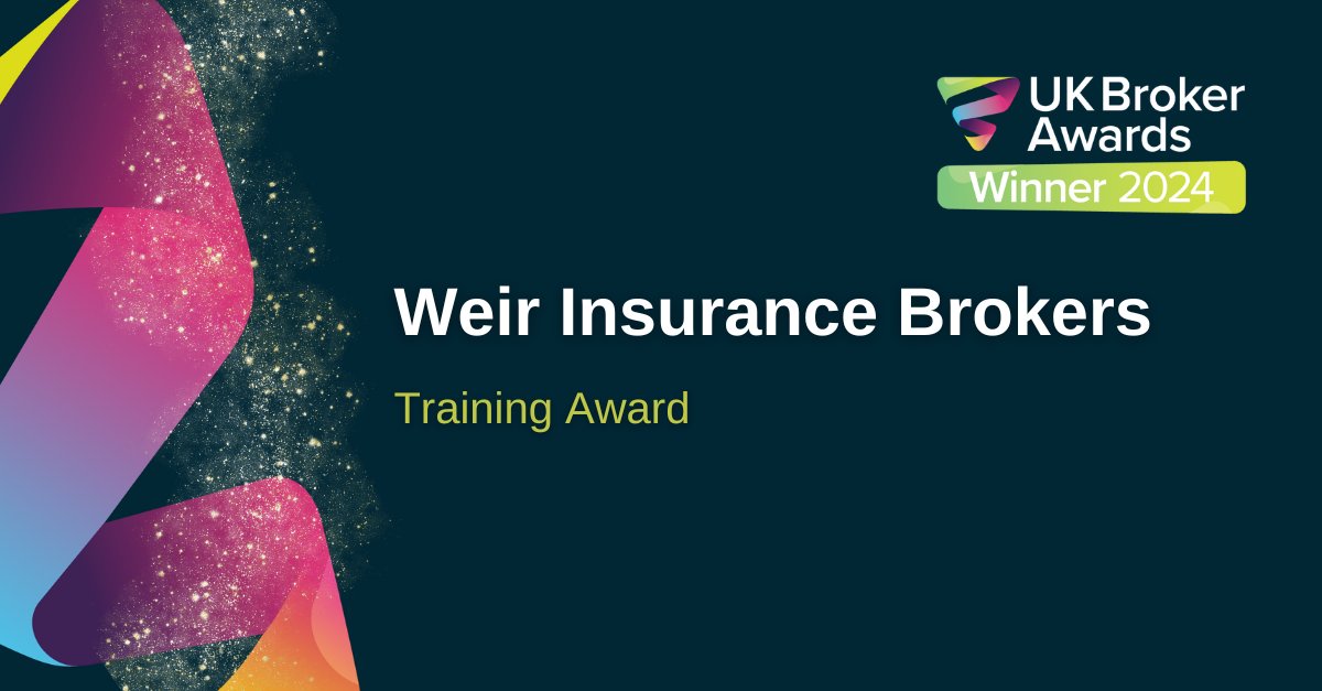 Weir Insurance Brokers win the Training Award! #UKBA24