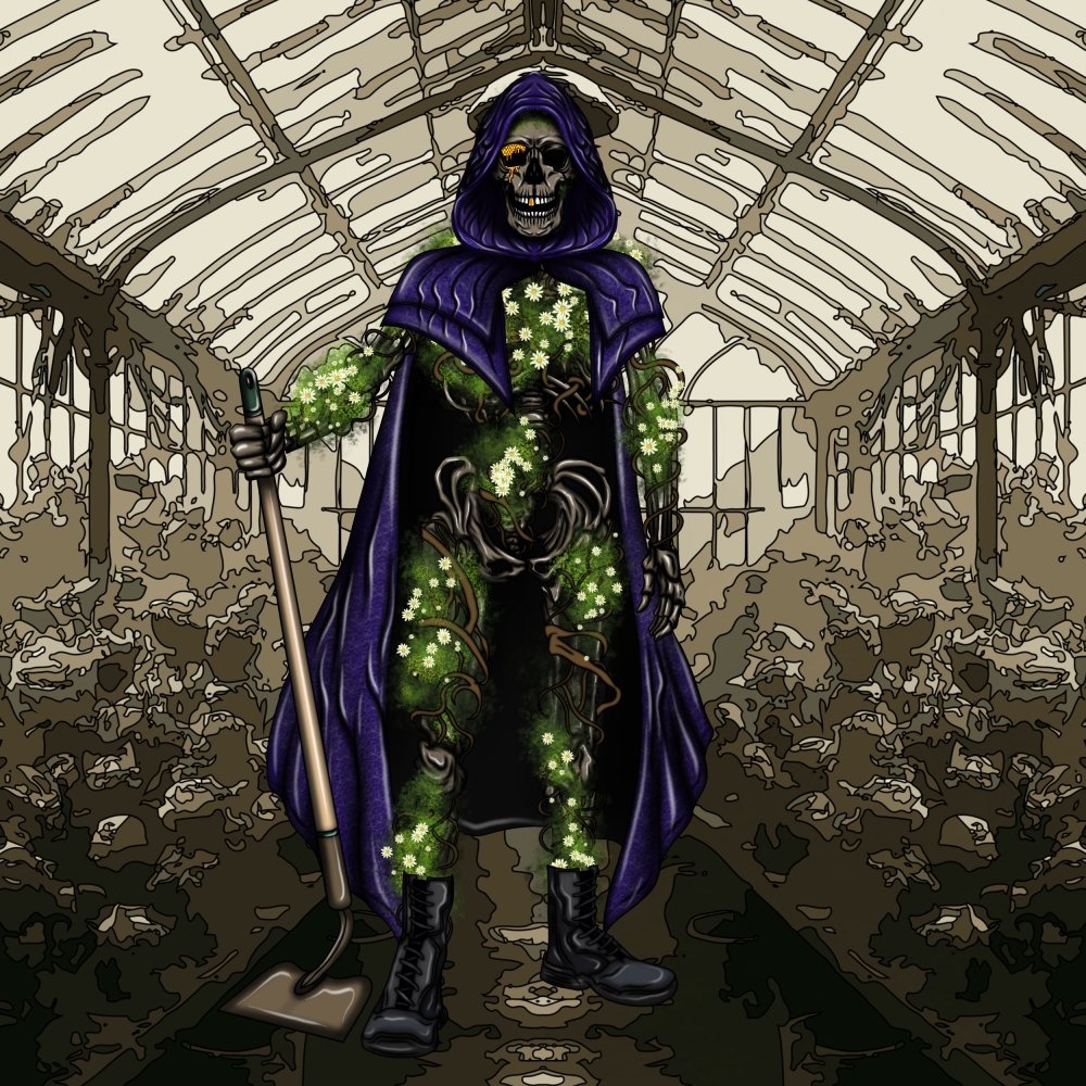 Zygopsyche's tweet image. Check out my Hooded Gardener!
She has a certain level of cheery sweetness hidden under her dark flowing robes... 
🌼🌼🌼Her flowers bring all the bees to the yard... 🐝🐝🐝
Visit the discord to learn how to make your own creation discord.gg/thecryptnfts
#CryptConstruct #CryptTCG