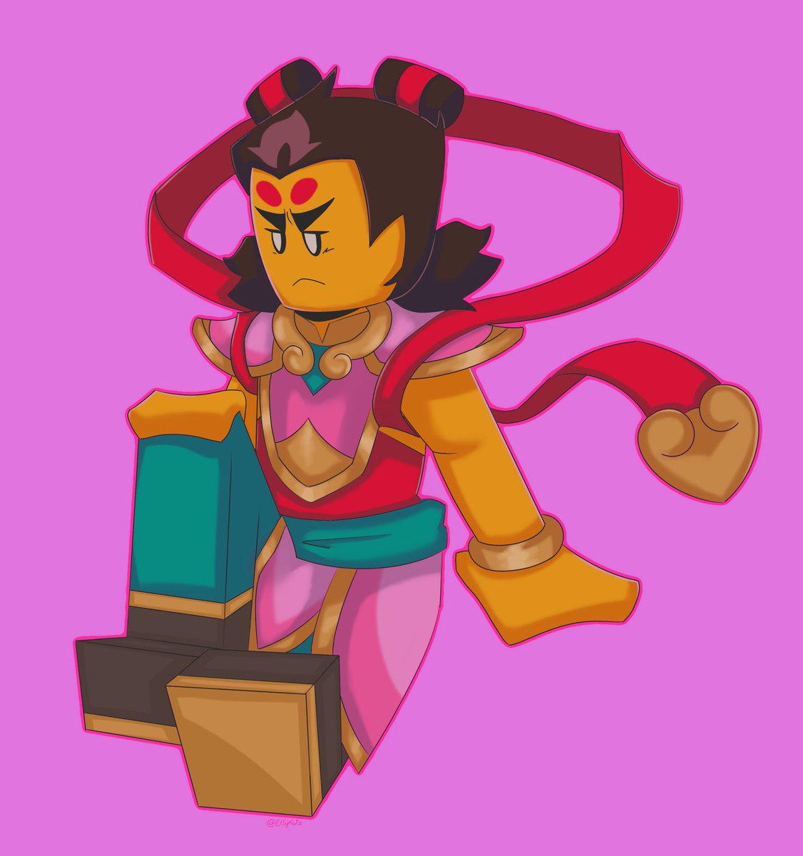 ElSplatz's tweet image. So this took longer than I hoped it would, but art assignments have been killing me 😔

FINALLY here’s Nezha! :D

#LEGOMonkieKid #legomonkiekidfanart