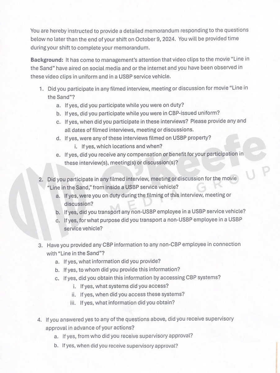 BREAKING Border Patrol Whistleblower Faces Inquiry Over Film Role