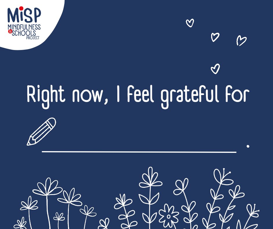 Fill in the blank... Present moment #gratitude means that we are using the full scope of our awareness to realise what we are grateful for now.

Take a moment to pause and notice what is here in your experience right now.

Allow yourself the time and space to savour the moment.